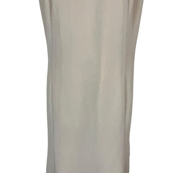 David's Bridal Womens Mother of the Bride Beaded Neutral Taupe Dress sz 16 WP - Picture 6 of 16